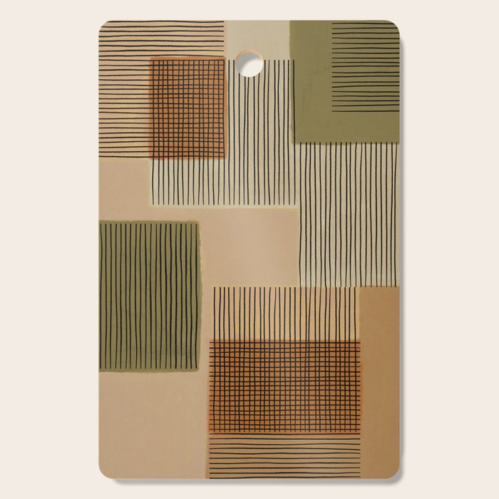 Geo Patchwork #1 Cutting Board Gallery Image 1