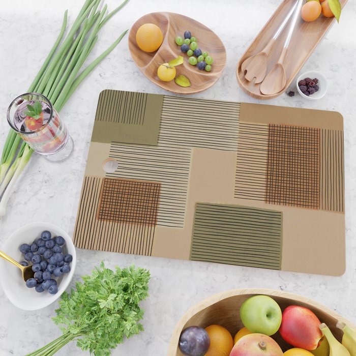Geo Patchwork #1 Cutting Board Gallery Image 2