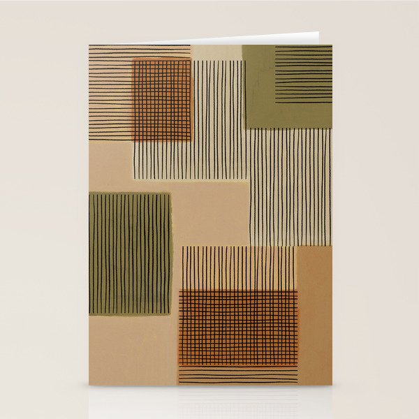 Geo Patchwork #1 Stationery Card Gallery Image 1