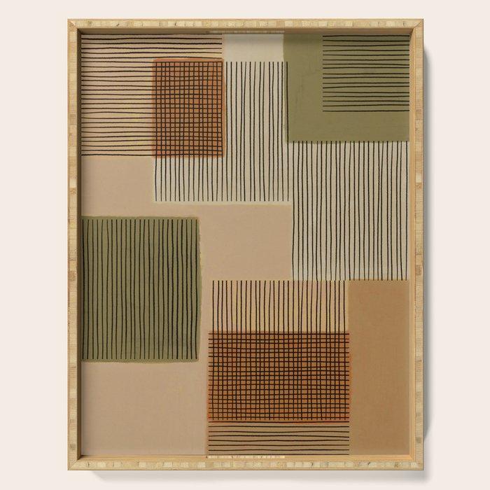 Geo Patchwork #1 Serving Tray Gallery Image 1