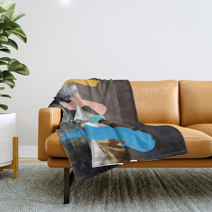 Composition 736 Throw Blanket Gallery Image 1