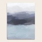 Shorebreak at Sunset - Plum Purple Navy Indigo Ocean Sky Blue Waves Abstract Nature Painting Art Notebook Gallery Image 4
