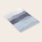 Shorebreak at Sunset - Plum Purple Navy Indigo Ocean Sky Blue Waves Abstract Nature Painting Art Notebook Gallery Image 3