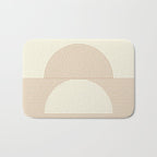 Geometric lines in Shades of Coffee and Latte 4 (Sunrise and Sunset) Bath Mat Gallery Image 1