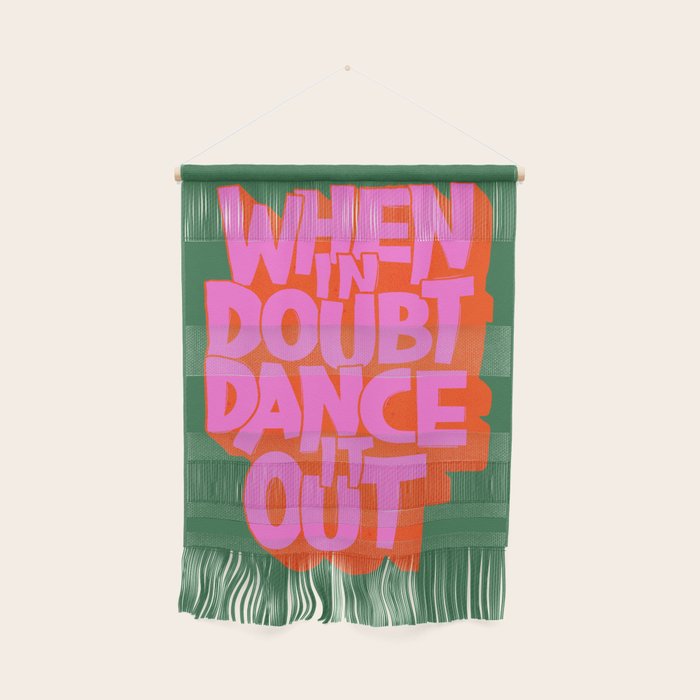 Dance It Out Pink And Green Wall Hanging Gallery Image 1