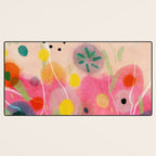 floral power abstract Desk Mat Gallery Image 3