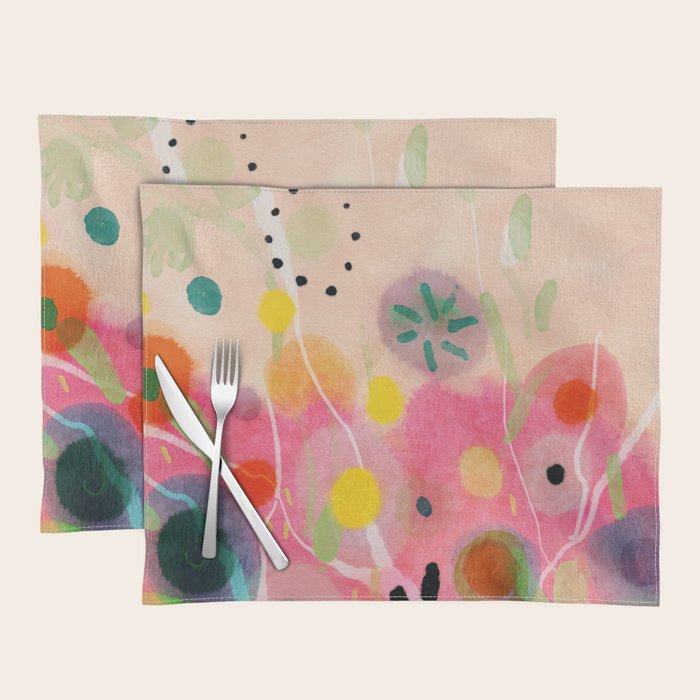 floral power abstract Placemat Gallery Image 1