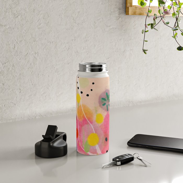 floral power abstract Water Bottle Gallery Image 4