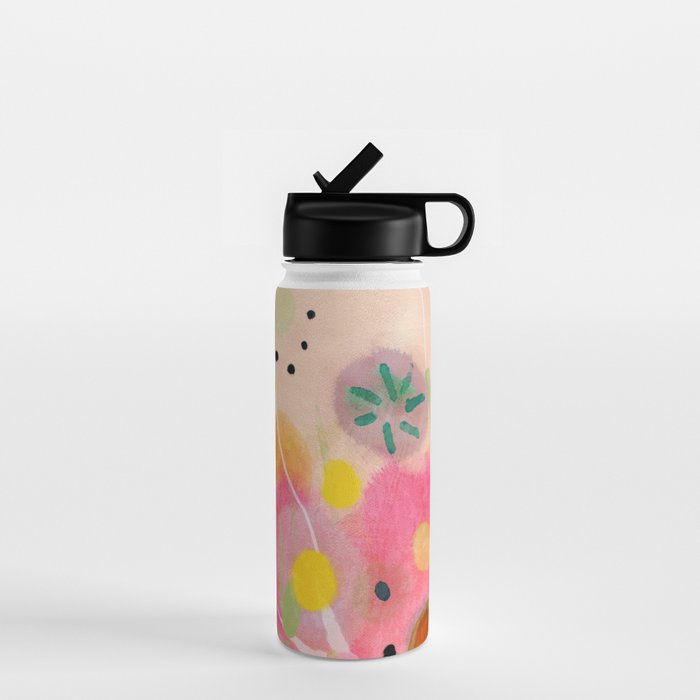 floral power abstract Water Bottle Gallery Image 1
