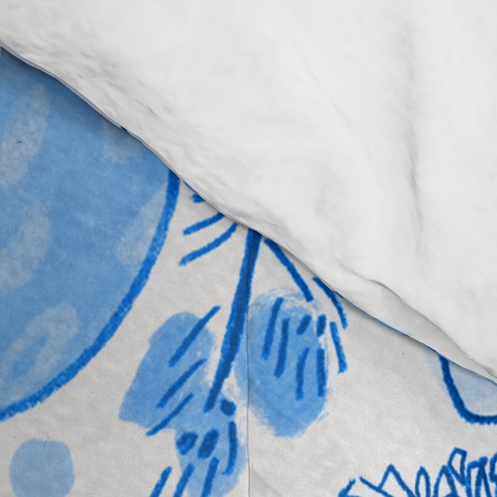 Winter Forest Woodland Animals in Blue Comforter Gallery Image 4