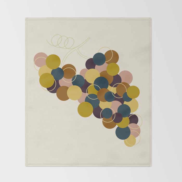 Grapes IX Throw Blanket Gallery Image 2