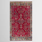 Kashan Central Persian Silk Rug Print Tablecloth Gallery Image 2