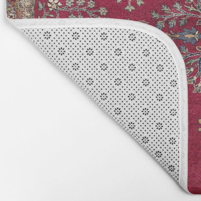 Kashan Central Persian Silk Rug Print Bath Mat Gallery Image 2