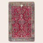 Kashan Central Persian Silk Rug Print Cutting Board Gallery Image 1