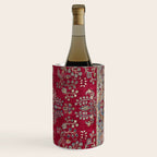 Kashan Central Persian Silk Rug Print Wine Chiller Gallery Image 3