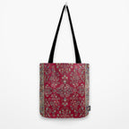 Kashan Central Persian Silk Rug Print Tote Bag Gallery Image 2