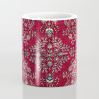 Kashan Central Persian Silk Rug Print Coffee Mug Gallery Image 4