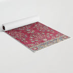 Kashan Central Persian Silk Rug Print Yoga Mat Gallery Image 2