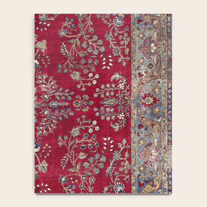 Kashan Central Persian Silk Rug Print Notebook Gallery Image 4