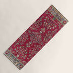 Kashan Central Persian Silk Rug Print Yoga Mat Gallery Image 1