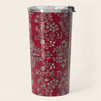 Kashan Central Persian Silk Rug Print Travel Mug Gallery Image 2