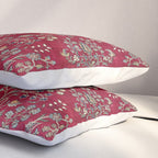 Kashan Central Persian Silk Rug Print Pillow Sham Gallery Image 3