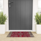 Kashan Central Persian Silk Rug Print Welcome Mat Gallery Image 3