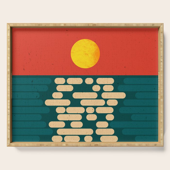 Sun Over The Sea - Afternoon Serving Tray Gallery Image 1