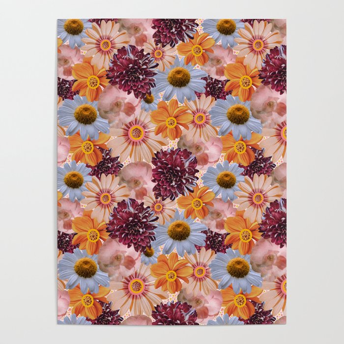 Flower Collage Print Poster Gallery Image 4