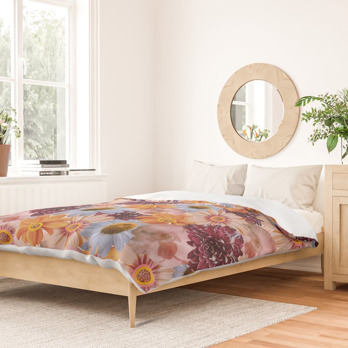 Flower Collage Print Duvet Cover Gallery Image 2