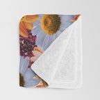 Flower Collage Print Throw Blanket Gallery Image 3