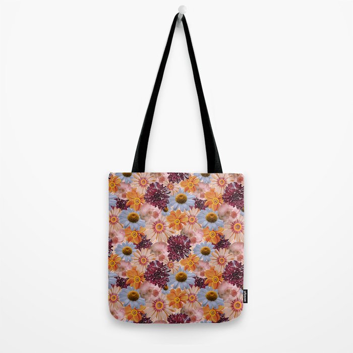 Flower Collage Print Tote Bag Gallery Image 2