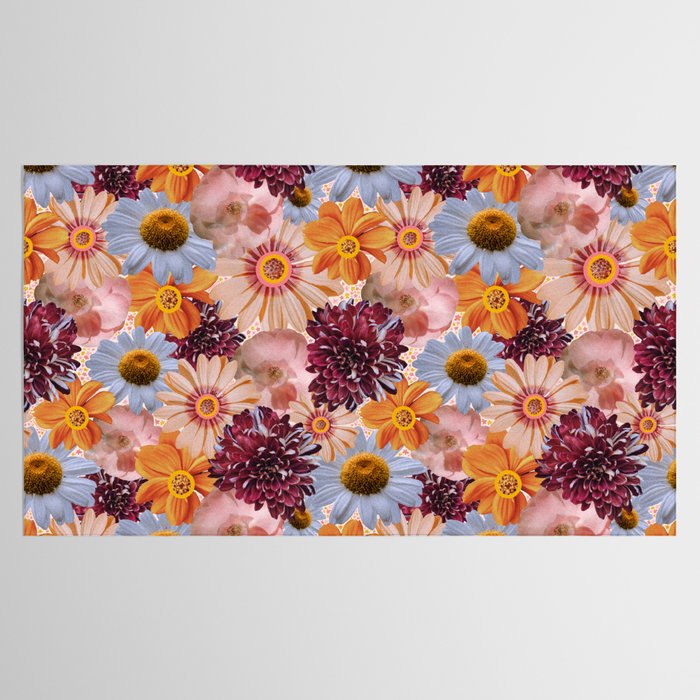 Flower Collage Print Tablecloth Gallery Image 2