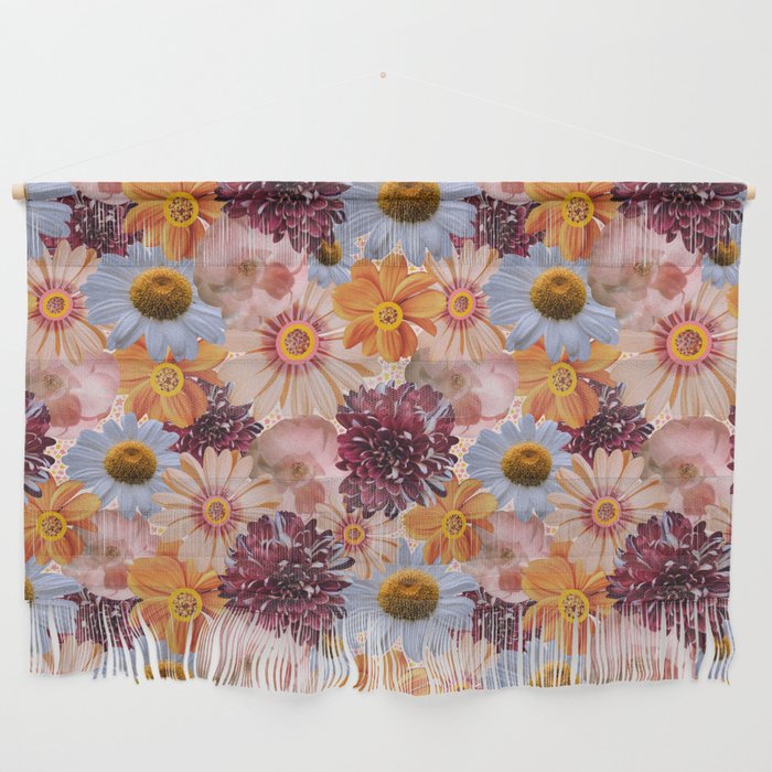 Flower Collage Print Wall Hanging Gallery Image 1
