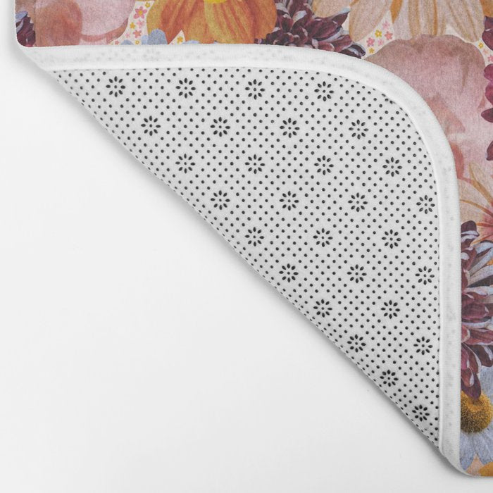 Flower Collage Print Bath Mat Gallery Image 2