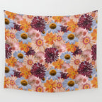 Flower Collage Print Wall Tapestry Gallery Image 4