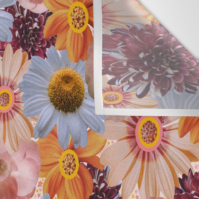 Flower Collage Print Wall Tapestry Gallery Image 3