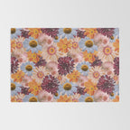 Flower Collage Print Rug Gallery Image 2