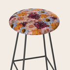 Flower Collage Print Stool Gallery Image 2