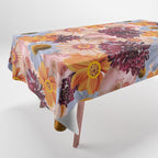 Flower Collage Print Tablecloth Gallery Image 1