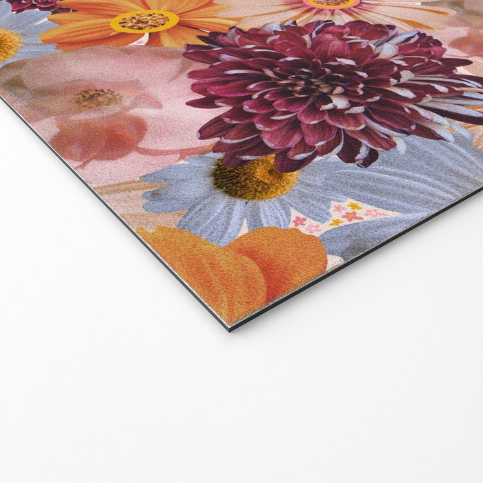 Flower Collage Print Welcome Mat Gallery Image 2