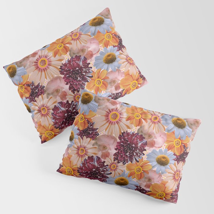 Flower Collage Print Pillow Sham Gallery Image 3