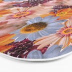Flower Collage Print Bath Mat Gallery Image 3