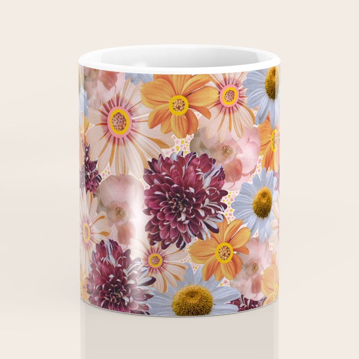 Flower Collage Print Coffee Mug Gallery Image 4