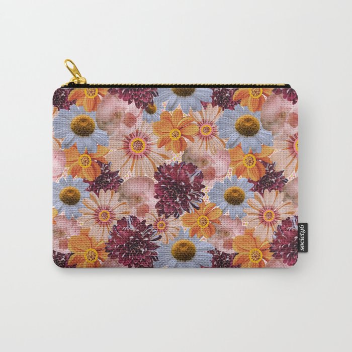 Flower Collage Print Carry All Pouch Gallery Image 1