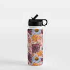 Flower Collage Print Water Bottle Gallery Image 1
