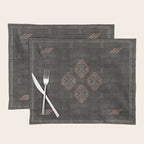 Kilim in Black and Pink Placemat Gallery Image 1