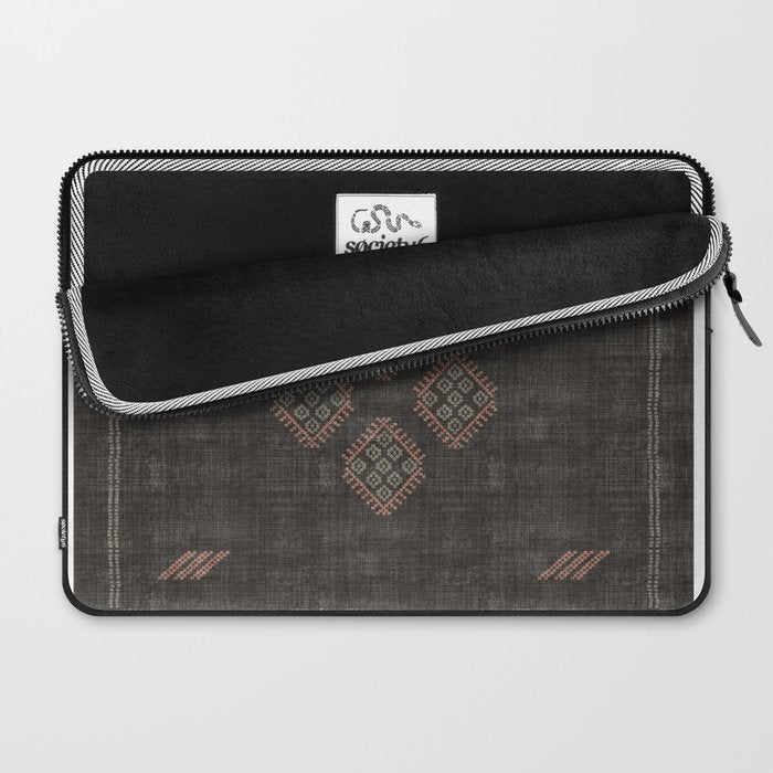 Kilim in Black and Pink Laptop Sleeve Gallery Image 2