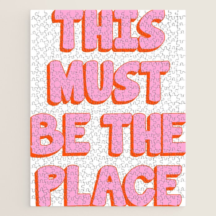 This Must Be The Place: The Peach Edition Jigsaw Puzzle Gallery Image 1
