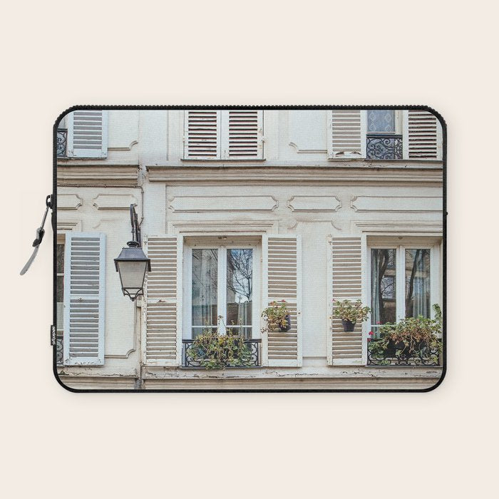 Montmartre Charm - Paris Travel Photography Laptop Sleeve Gallery Image 1